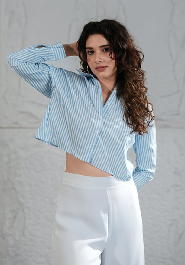 IFRA STRIPE CROP TOP